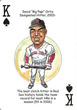 2009 Hero Decks Boston Red Sox Baseball Heroes Playing Cards #K♠ David 