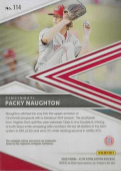 2020 Panini Elite Extra Edition - Aspirations Green #114 Packy Naughton Back