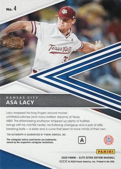 2020 Panini Elite Extra Edition - Prime Numbers A Signatures #4 Asa Lacy Back