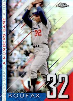 2020 Topps Chrome Update - A Numbers Game #NGC-20 Sandy Koufax Front