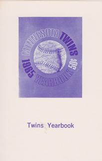 1965 Trade Bloc Minnesota Twins #NNO Twins Yearbook Front
