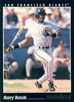 1993 Pinnacle #504 Barry Bonds Front