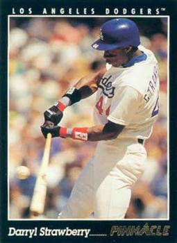 1993 Pinnacle #64 Darryl Strawberry Front