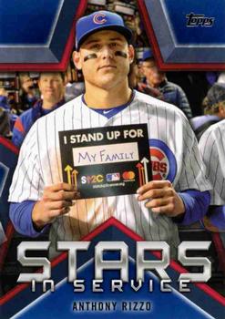 2021 Topps - Stars in Service Blue #SIS-6 Anthony Rizzo Front