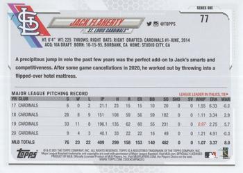 2021 Topps - Rainbow Foil #77 Jack Flaherty Back