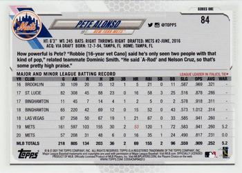 2021 Topps - Rainbow Foil #84 Pete Alonso Back