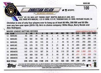 2021 Topps - Rainbow Foil #100 Christian Yelich Back