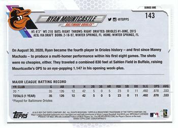 2021 Topps - Rainbow Foil #143 Ryan Mountcastle Back