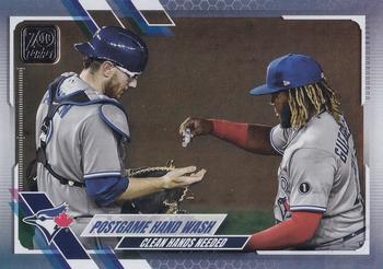 2021 Topps - Rainbow Foil #159 Postgame Hand Wash Front