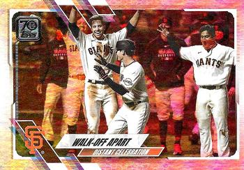 2021 Topps - Rainbow Foil #258 Walk-Off Apart Front