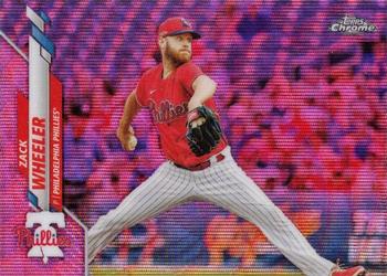 2020 Topps Chrome Update - Pink Wave #U-20 Zack Wheeler Front