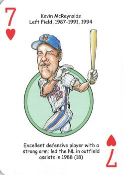2018 Hero Decks New York Mets Baseball Heroes Playing Cards #7♥ Kevin McReynolds Front