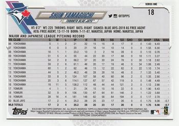 2021 Topps - Royal Blue #18 Shun Yamaguchi Back