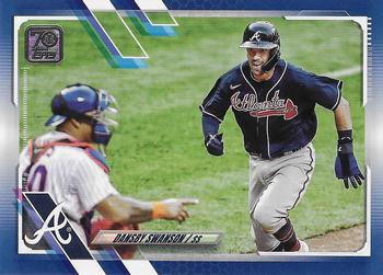 2021 Topps - Royal Blue #233 Dansby Swanson Front
