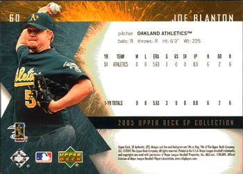 2005 SP Collection - 2005 SPx #60 Joe Blanton Back