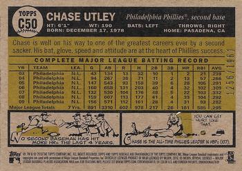 2010 Topps Heritage - Chrome #C50 Chase Utley Back