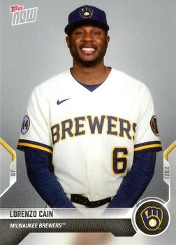 2021 Topps Now Road to Opening Day Milwaukee Brewers #OD-332 Lorenzo Cain Front
