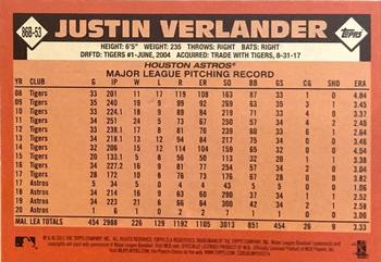 2021 Topps - 1986 Topps Baseball 35th Anniversary Green (Series One) #86B-53 Justin Verlander Back