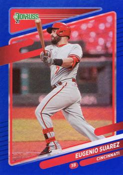 2021 Donruss - Holo Blue #194 Eugenio Suarez Front