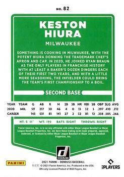 2021 Donruss - Holo Red #82a Keston Hiura Back