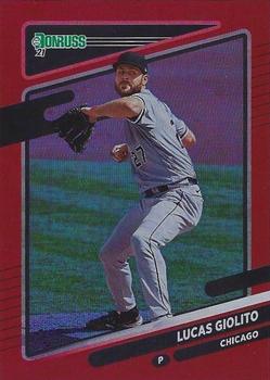 2021 Donruss - Holo Red #90a Lucas Giolito Front