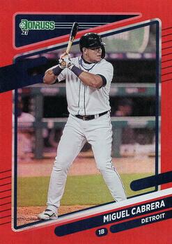 2021 Donruss - Holo Red #166 Miguel Cabrera Front