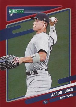 2021 Donruss - Holo Red #182 Aaron Judge Front