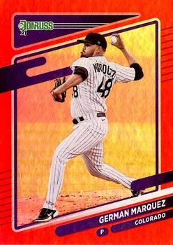 2021 Donruss - Holo Red #203 German Marquez Front