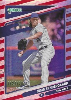 2021 Donruss - Red and White Stripes #72 Noah Syndergaard Front
