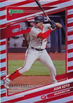 2021 Donruss - Red and White Stripes #195 Juan Soto Front