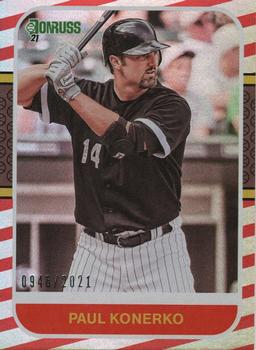 2021 Donruss - Red and White Stripes #249 Paul Konerko Front