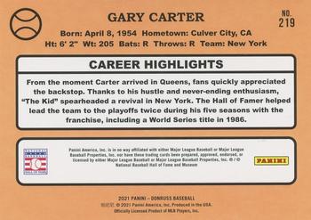 2021 Donruss - On Fire #219 Gary Carter Back