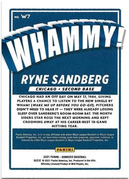 2021 Donruss - Whammy #W7 Ryne Sandberg Back