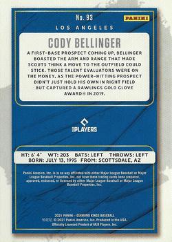 2021 Panini Diamond Kings #93 Cody Bellinger Back