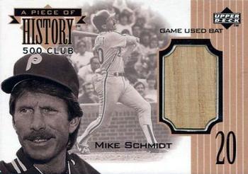 1999 Upper Deck MVP - A Piece of History 500 Club: Mike Schmidt #NNO Mike Schmidt Front