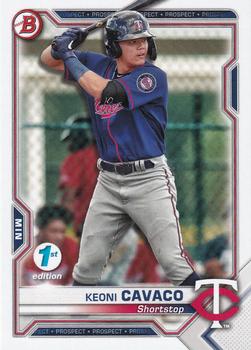 2021 Bowman 1st Edition #BFE-73 Keoni Cavaco Front