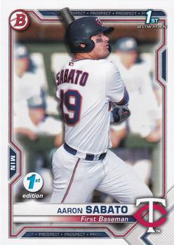 2021 Bowman 1st Edition #BFE-125 Aaron Sabato Front