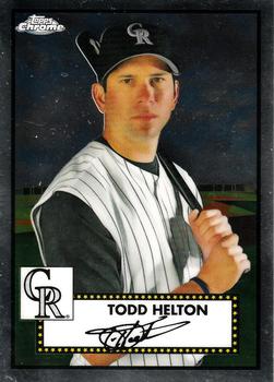 2021 Topps Chrome Platinum Anniversary #524 Todd Helton Front