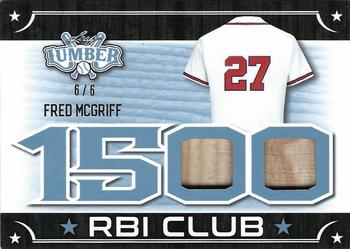 2021 Leaf Lumber - The 1500 RBI Club Platinum #RBI-15 Fred McGriff Front
