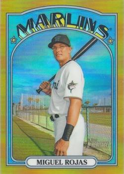 2021 Topps Heritage - Chrome Gold Refractor #9 Miguel Rojas Front