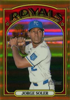 2021 Topps Heritage - Chrome Gold Refractor #165 Jorge Soler Front