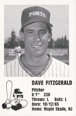 1990 Stockton Ports #NNO Dave Fitzgerald Front