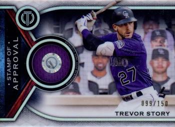 2021 Topps Tribute - Stamp of Approval Relics #SOA-TS Trevor Story Front