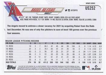 2021 Topps Update #US252 Raisel Iglesias Back