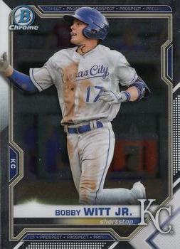 2021 Bowman - Chrome Prospects #BCP-1 Bobby Witt Jr. Front