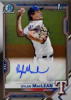 2021 Bowman - Chrome Prospect Autographs #CPA-DMA Dylan MacLean Front