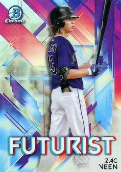 2021 Bowman - Chrome Futurist #FUT-ZV Zac Veen Front