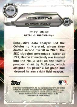 2021 Bowman - Chrome Positional Promise #POS-HK Heston Kjerstad Back