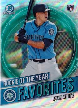 2021 Bowman - Chrome Rookie of the Year Favorites #RRY-EW Evan White Front