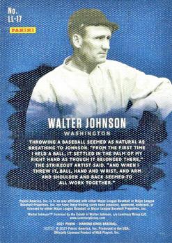 2021 Panini Diamond Kings - Legacy Lithographs #LL-17 Walter Johnson Back